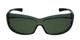 CALABRIA 6000G Economy Fitover Safety Glasses with 100% UV PROTECTION IN GREEN