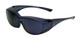 CALABRIA 6000S Economy Fitover Safety Glasses 100% UV PROTECTION IN SMOKE GREY