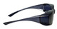 CALABRIA 6000S Economy Fitover Safety Glasses 100% UV PROTECTION IN SMOKE GREY