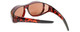 Calabria 7659 Drivers FitOver Sunglasses with Copper Lens Large Size