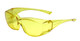 CALABRIA 6000Y Economy Fitover Safety Glasses with 100% UV PROTECTION IN YELLOW