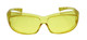CALABRIA 6000Y Economy Fitover Safety Glasses with 100% UV PROTECTION IN YELLOW