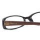 Calabria 834 Designer Reading Glasses w/Ostrich Case in 99 Color&Power Options
