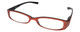 Calabria 834 Designer Reading Glasses w/Ostrich Case in 99 Color&Power Options
