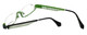 Eyefunc Designer Eyeglasses 288-54 in Silver & Green 49mm :: Custom Left & Right Lens