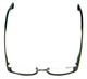 Eyefunc Designer Eyeglasses 327-72 in Green Glitter 50mm :: Custom Left & Right Lens