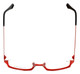 Eyefunc Designer Eyeglasses 530-69 in Black & Red 50mm :: Custom Left & Right Lens