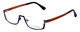 Eyefunc Designer Eyeglasses 591-90 in Blue & Orange 52mm :: Rx Single Vision