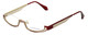 Eyefunc Designer Reading Glasses 288-44 in Red & Tan 49mm