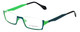 Eyefunc Designer Reading Glasses 530-72 Teal Blue Green Black 50mm Choose Power