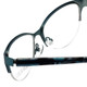 Corinne McCormack Designer Eyeglasses Gramercy in Teal 52mm :: Custom Left & Right Lens
