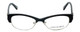Corinne McCormack Designer Reading Glasses Delancey in Black Semi-Rimless 53mm