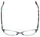 Corinne McCormack Designer Reading Glasses Gramercy Teal Blue Green Marble 52mm