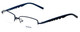 Reebok Designer Eyeglasses R1001-Navy in Navy 52mm :: Rx Single Vision