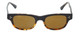 Reptile JAPAN Designer Polarized Sunglasses Gilbert Black-Tortoise/Gold Mirror