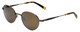 Reptile Designer Polarized Sunglasses Pinzon Antique-Gold with Gold Mirror Lens