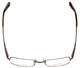 Orvis Designer Metal Reading Glasses Hero in Brown Horn Marble Semi-Rimless 49mm