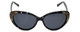 Judith Leiber Designer Sunglasses JL5005-01 in Onyx in Grey Lens