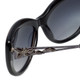 Judith Leiber Designer Sunglasses JL5008-01 in Onyx in Grey-Gradient Lens