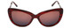 Judith Leiber Designer Sunglasses JL5008-06 in Burgundy in Burgundy-Gradient Len