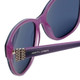 Judith Leiber Designer Sunglasses JL5013-07 in Amethyst in Grey Lens