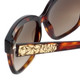 Judith Leiber Designer Sunglasses JL5015-02 in Tortoise in Brown Lens