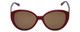 Judith Leiber Designer Sunglasses JL5017-04 in Ruby in Brown Lens