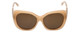 Judith Leiber Designer Sunglasses JL5022-06 in Blush in Brown Lens