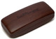 New Ernest Hemingway Hard Eyeglass/Sunglass Case Brown Wood Tone Cherry Walnut