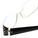 Corinne McCormack Designer Eyeglasses Lexi in Black-White 50mm :: Custom Left & Right Lens