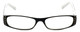Corinne McCormack Designer Eyeglasses Lexi in Black-White 50mm :: Rx Single Vision