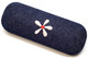 VIP Calabria Kids in Denim Flower Hard Eyeglass Case Small Size 6"Inch x2.1 x1.2