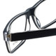 Big&Tall by Vivid Designer Reading Glasses 13 Black Layered Crystal Silver 58 mm