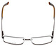 Big&Tall by Vivid Authentic Designer Reading Glasses 6 Shiny Brown Metal 61 mm