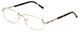 Calabria R780 Metal Reading Glasses w/Matching Case Brown OR Grey Choose Power