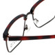 Calabria Viv Designer Eyeglasses Vivid-257 in Demi Red 52mm :: Custom Left & Right Lens