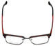 Calabria Viv Designer Reading Glasses Vivid-257 in Demi Red 52mm