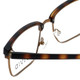 Calabria Viv Designer Reading Glasses Vivid-257 52mm Tortoise Havana Brown Gold