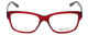 Ecru Designer Eyeglasses Collins-062 in Red 53mm :: Custom Left & Right Lens