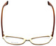Ecru Designer Reading Glasses Ferry-035 Au Lait 53mm Brown Ivory White Crystal