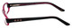 Daisy Fuentes Designer Eyeglasses DFPEACE410-130 in Berry Black 52mm :: Custom Left & Right Lens