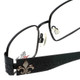 iStamp Designer Reading Glasses XP603M-021-55 mm Black Fleur de Lis CHOOSE POWER