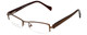 Moda Vision Designer Eyeglasses E3108-BRN in Brown 49mm :: Custom Left & Right Lens