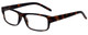M Readers Designer Reading Glasses 100-MDEMI in Matte Tortoise Havana Brown 52mm
