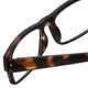 M Readers Designer Reading Glasses 100-MDEMI in Matte Tortoise Havana Brown 52mm
