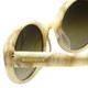 Jonathan Adler Designer Sunglasses Monte Carlo in Bone White Brown Marble Grey
