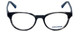 Converse Designer Eyeglasses Q014-Black-Stripe in Black Stripe and Blue 48mm :: Custom Left & Right Lens