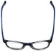 Converse Designer Eyeglasses Q014-Black-Stripe in Black Stripe and Blue 48mm :: Custom Left & Right Lens