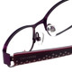 Converse All Stars Designer Metal Reading Glasses K006-Purple 49 mm CHOOSE POWER