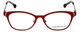 Jonathan Adler Designer Reading Glasses JA110-Burgundy in Burgundy Gold 51mm